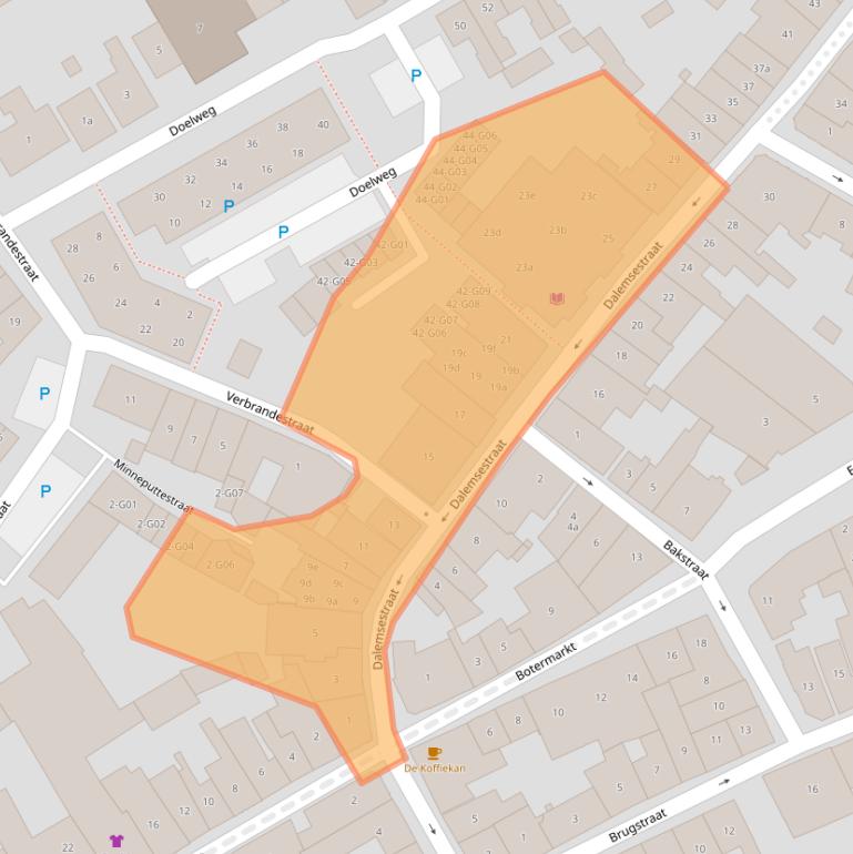 Kaart van postcodegebied 4691CV.