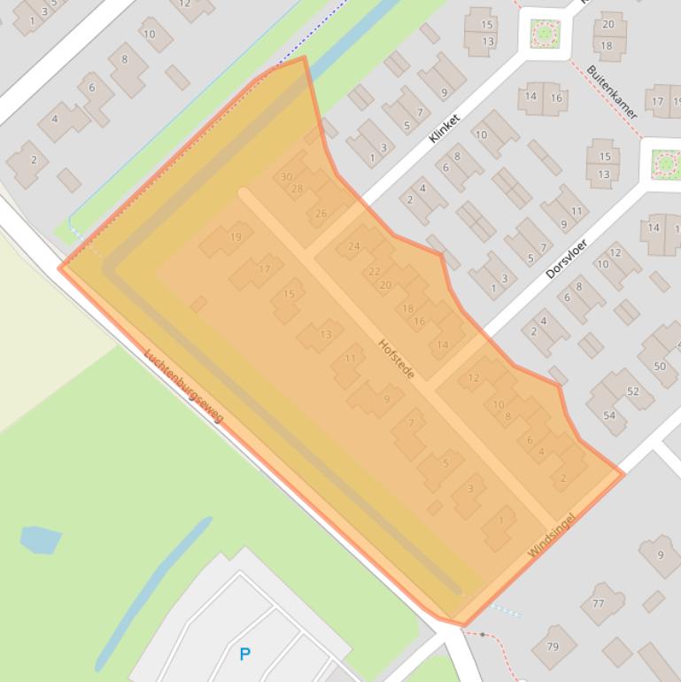 Kaart van postcodegebied 4691DH.