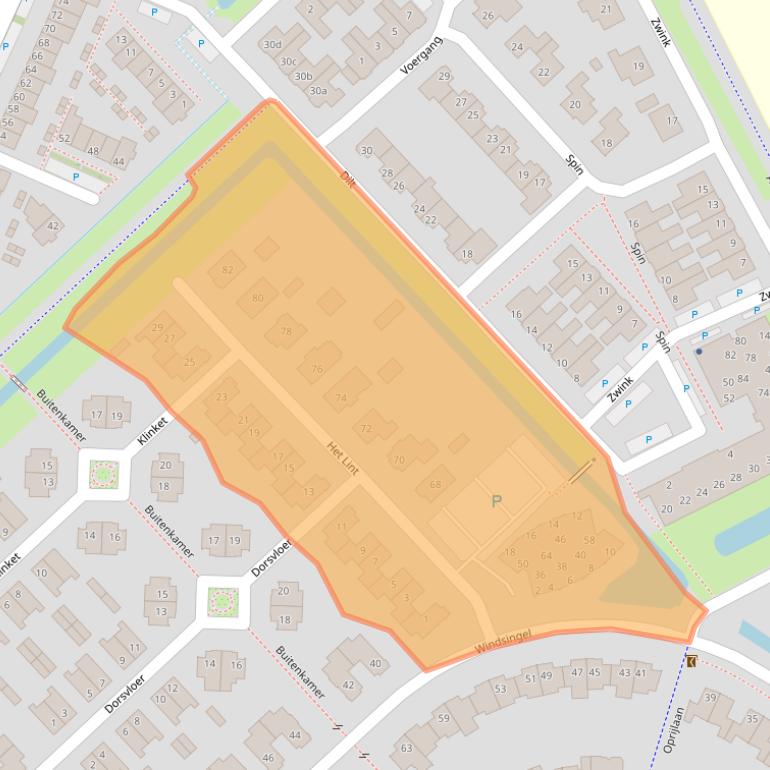 Kaart van postcodegebied 4691DK.