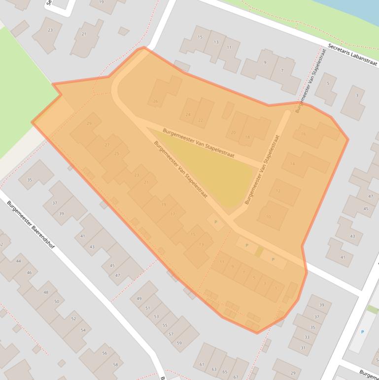 Kaart van postcodegebied 4691DN.