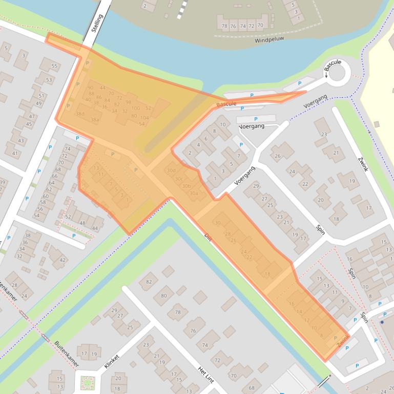 Kaart van postcodegebied 4691DT.