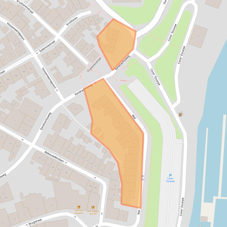 Kaart van postcodegebied 4691EG.