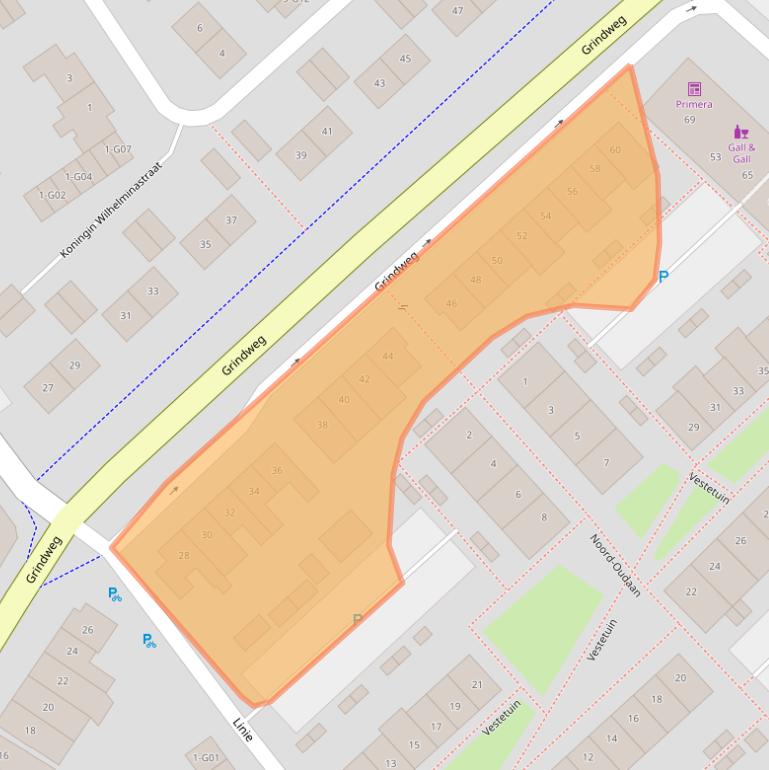 Kaart van postcodegebied 4691EV.