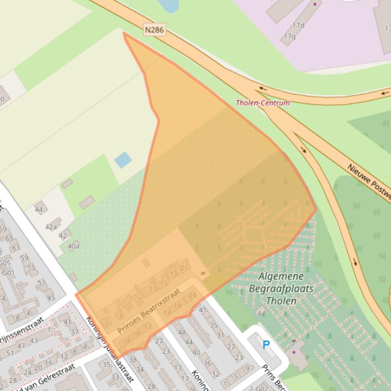 Kaart van postcodegebied 4691GK.