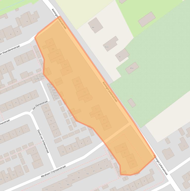 Kaart van postcodegebied 4691GM.