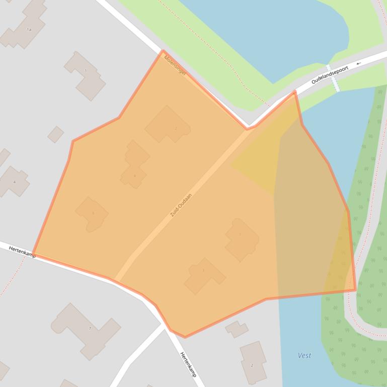 Kaart van postcodegebied 4691HH.