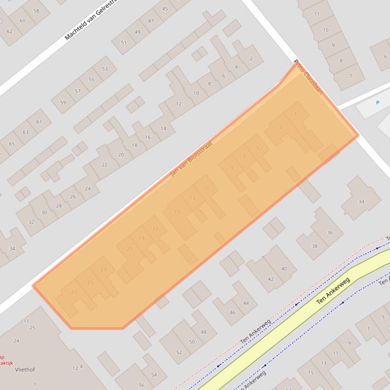 Kaart van postcodegebied 4691HK.