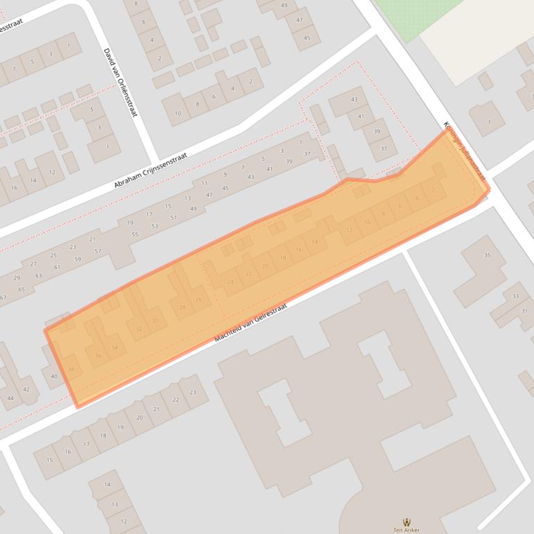 Kaart van postcodegebied 4691HP.