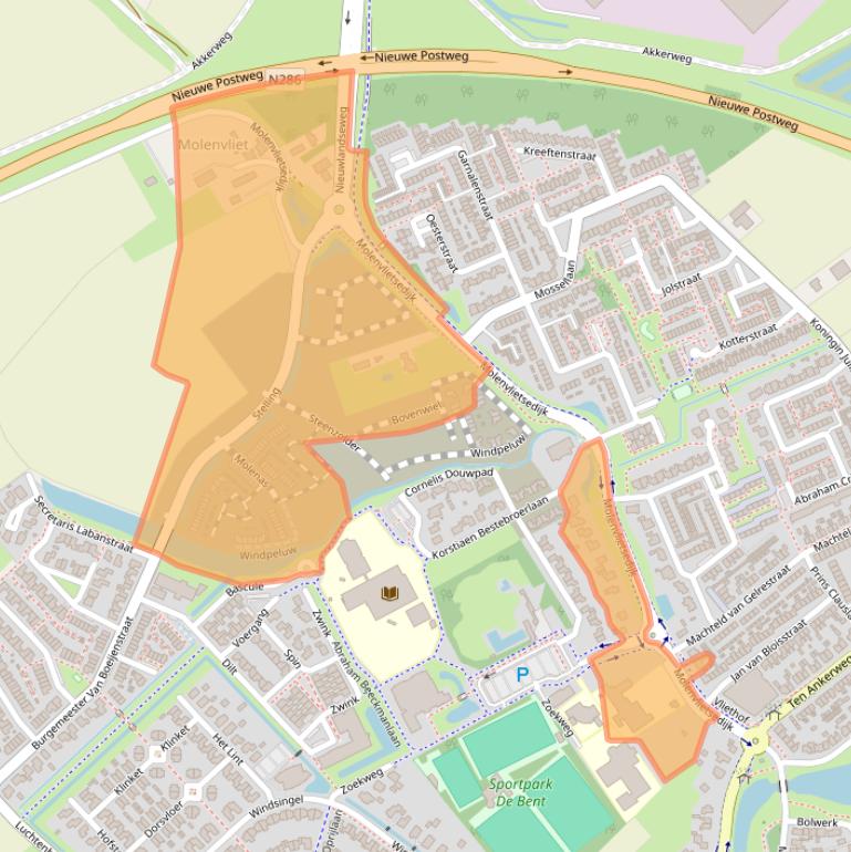 Kaart van postcodegebied 4691HS.