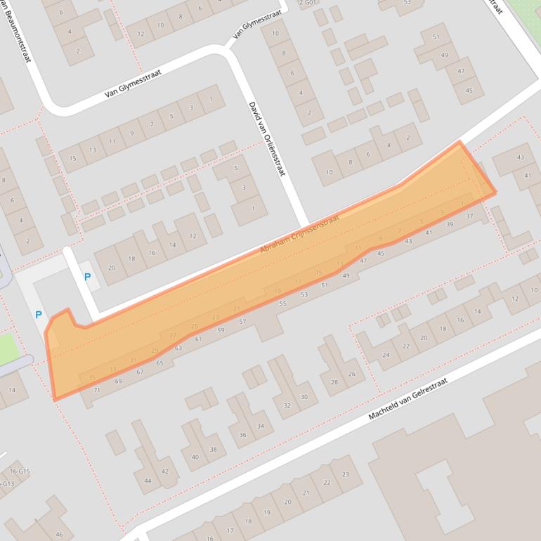 Kaart van postcodegebied 4691HV.