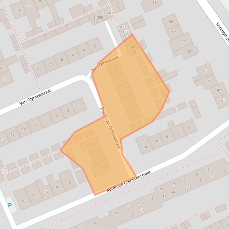 Kaart van postcodegebied 4691HZ.