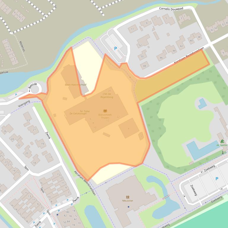 Kaart van postcodegebied 4691JZ.