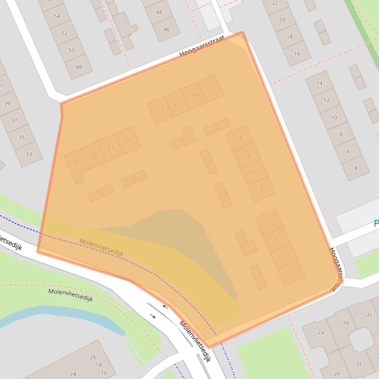 Kaart van postcodegebied 4691KA.