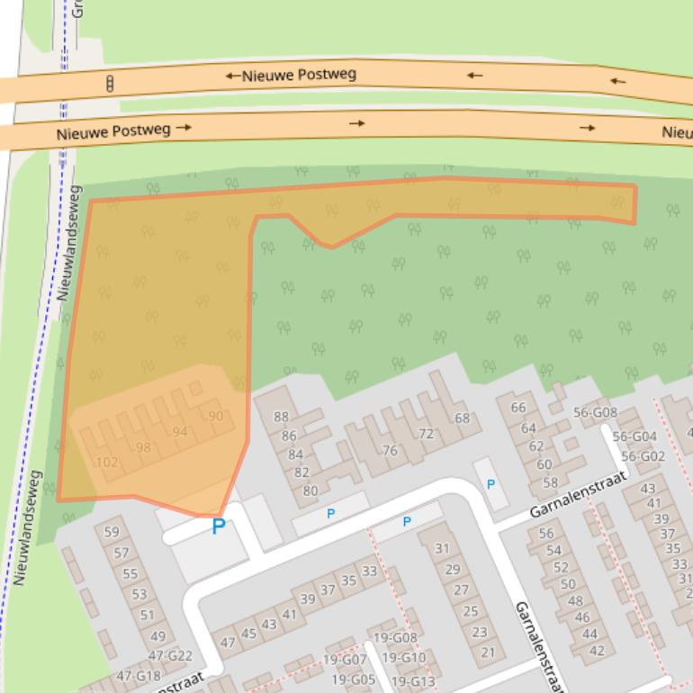 Kaart van postcodegebied 4691KL.