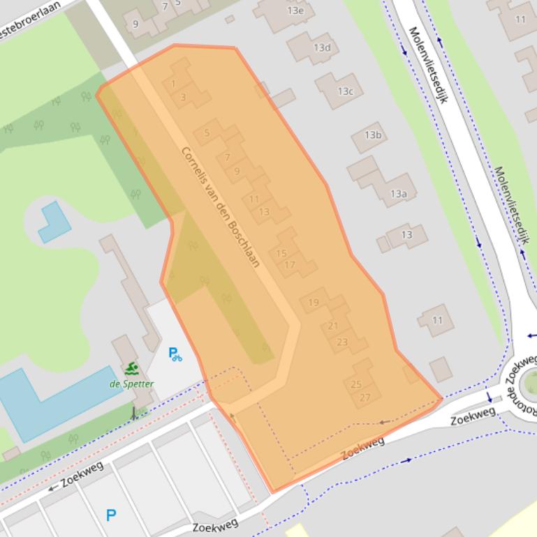 Kaart van postcodegebied 4691KP.