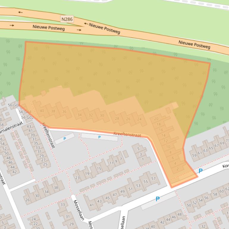 Kaart van postcodegebied 4691KR.