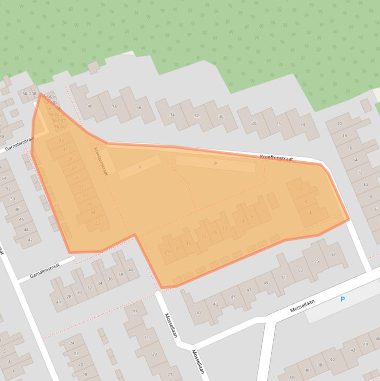 Kaart van postcodegebied 4691KS.