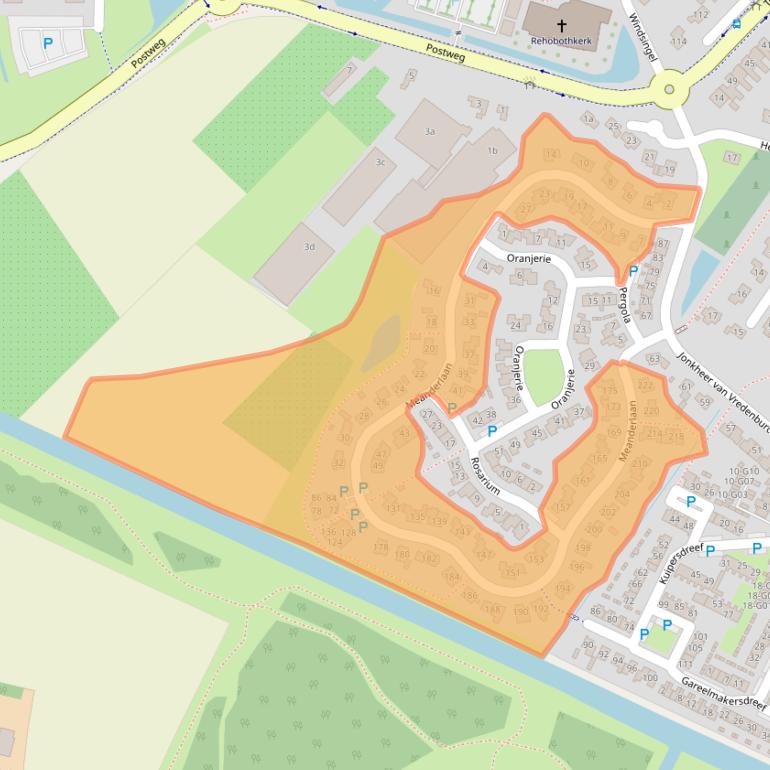 Kaart van postcodegebied 4691LJ.