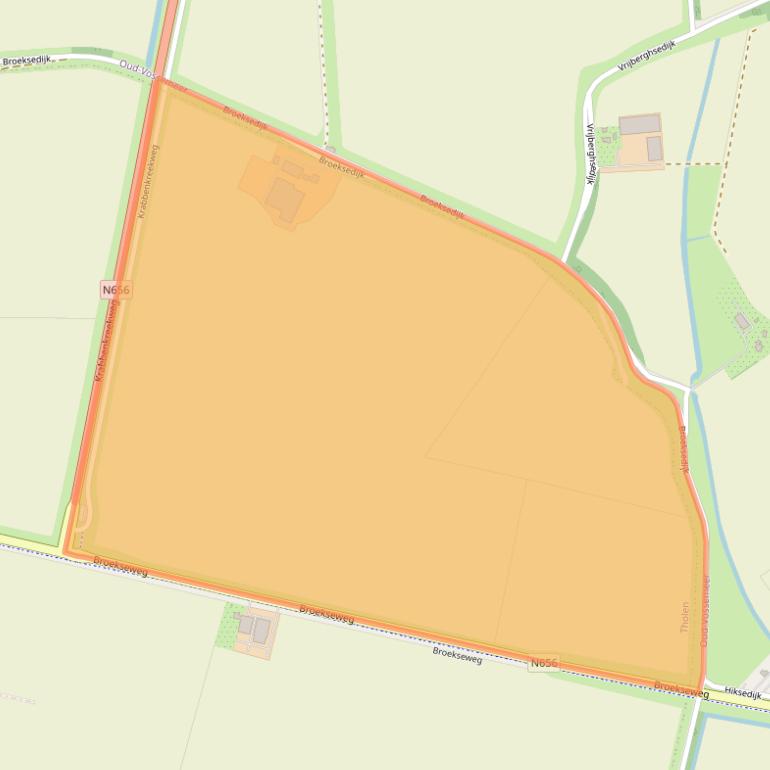 Kaart van postcodegebied 4691PM.