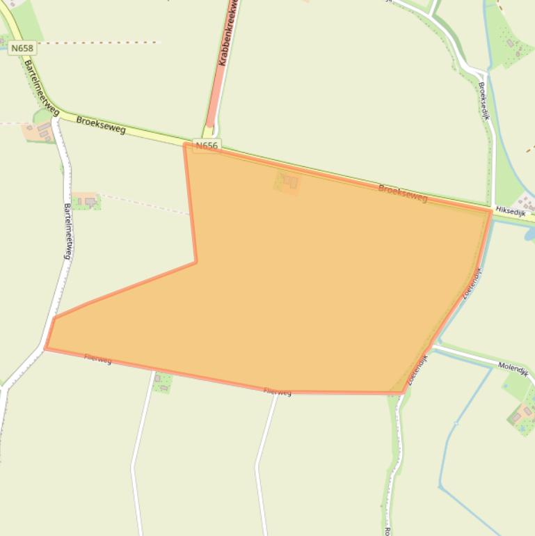 Kaart van postcodegebied 4691PN.