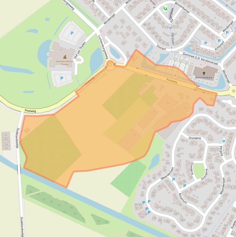 Kaart van postcodegebied 4691RH.