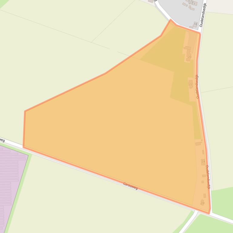 Kaart van postcodegebied 4691RR.