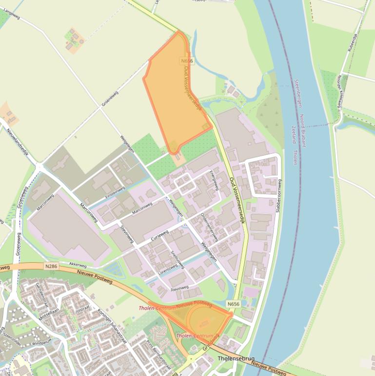 Kaart van postcodegebied 4691SK.