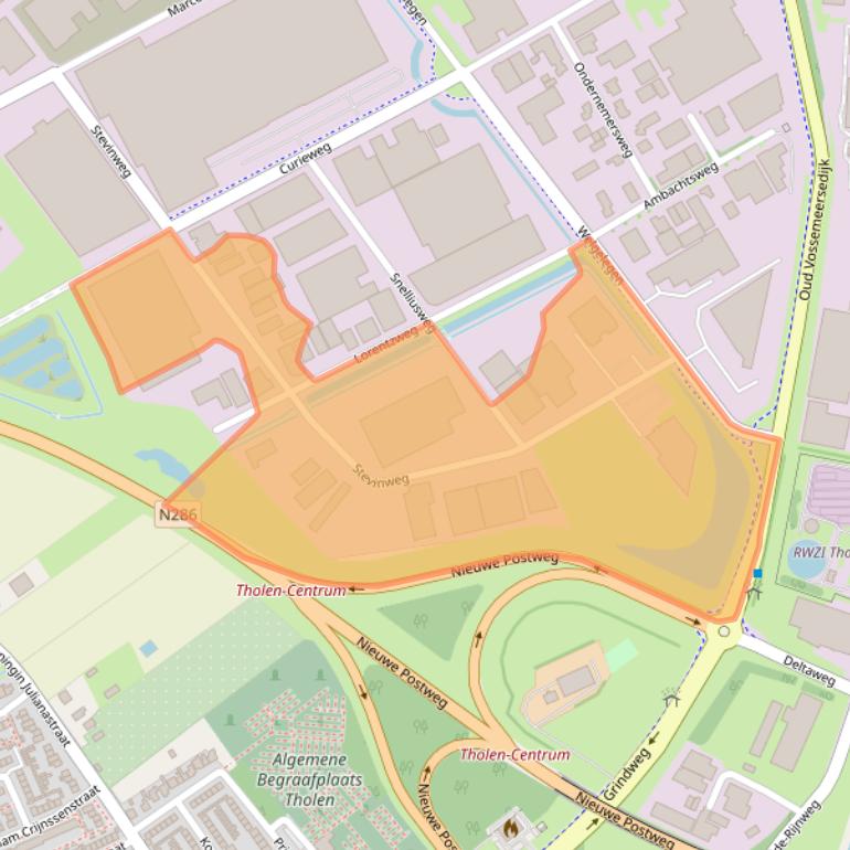 Kaart van postcodegebied 4691SM.