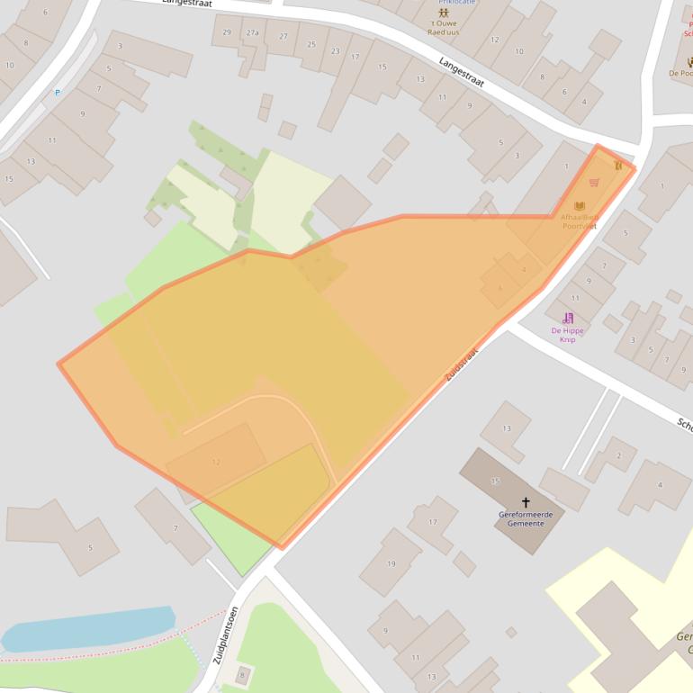 Kaart van postcodegebied 4693BM.