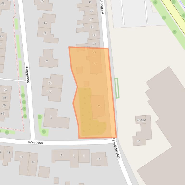 Kaart van postcodegebied 4693BN.