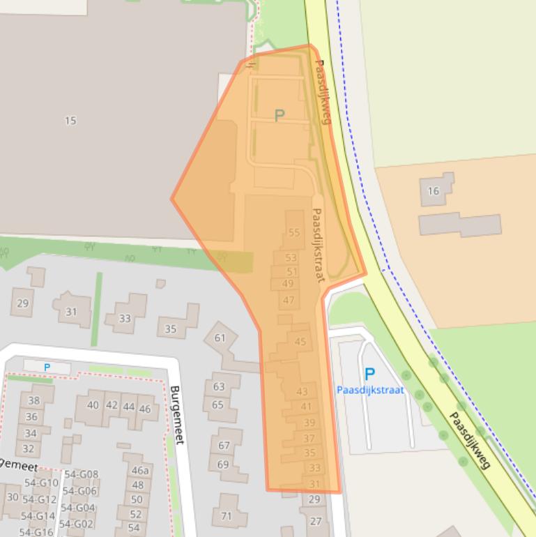 Kaart van postcodegebied 4693BP.