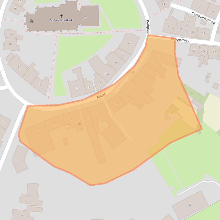 Kaart van postcodegebied 4693CA.