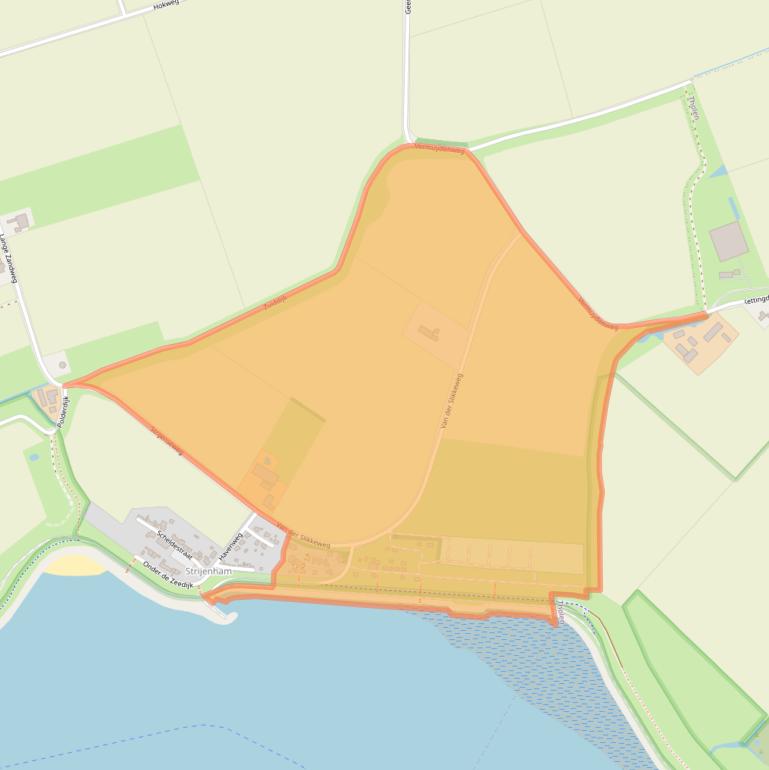 Kaart van postcodegebied 4693PE.