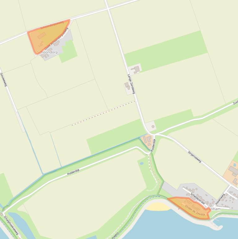 Kaart van postcodegebied 4693PJ.