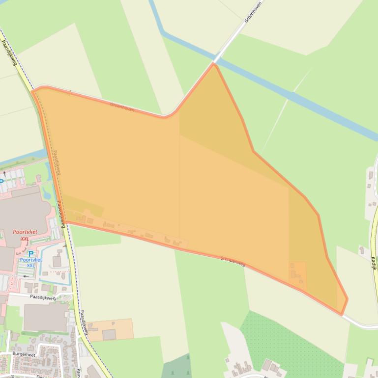 Kaart van postcodegebied 4693RG.