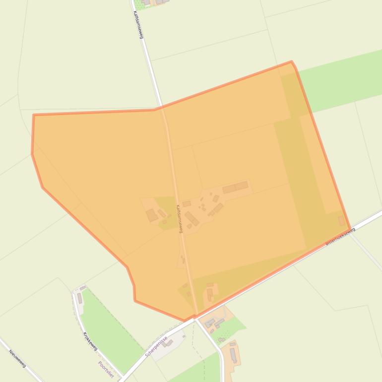 Kaart van postcodegebied 4693RM.