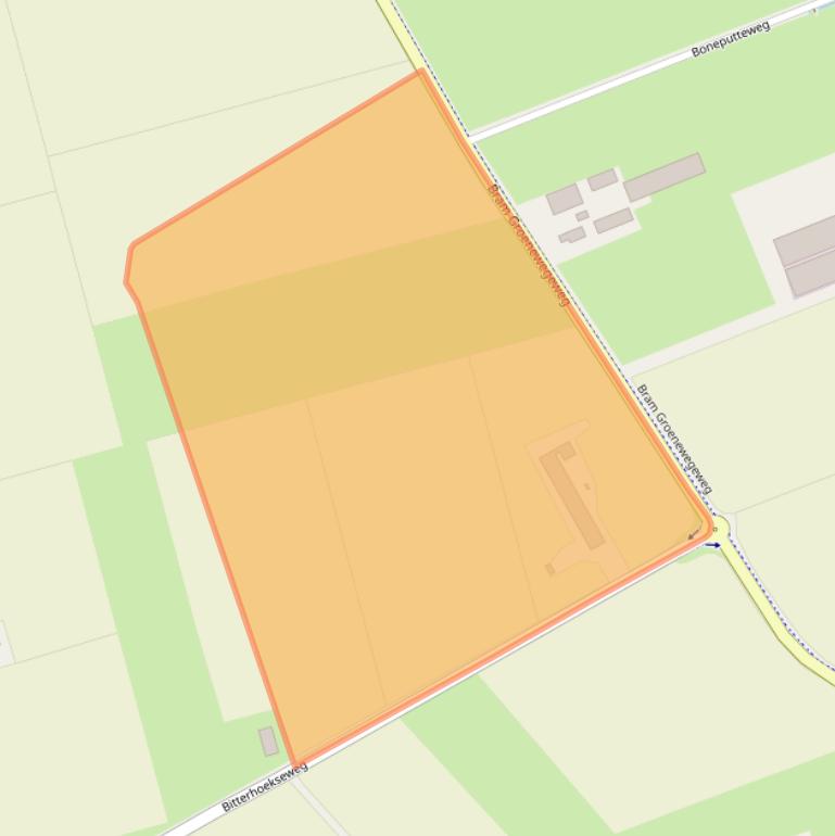 Kaart van postcodegebied 4693RN.