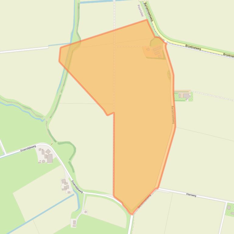 Kaart van postcodegebied 4693SB.