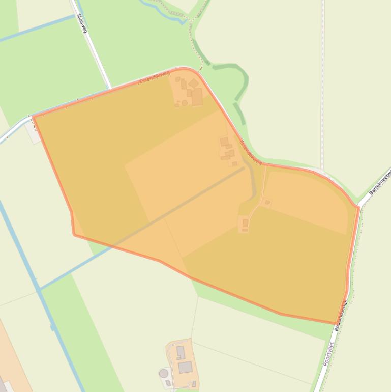 Kaart van postcodegebied 4693SC.