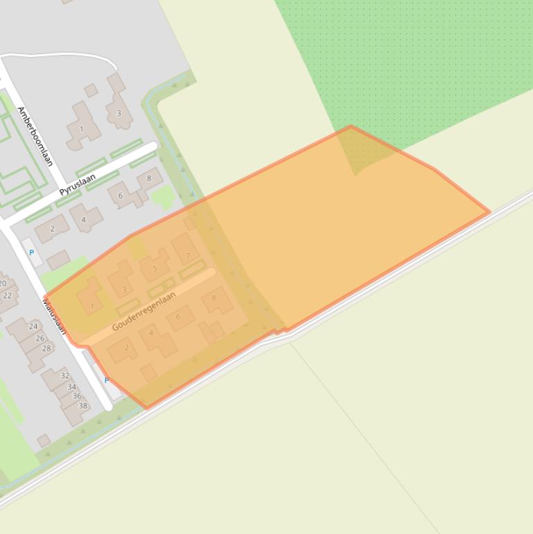 Kaart van postcodegebied 4694AC.