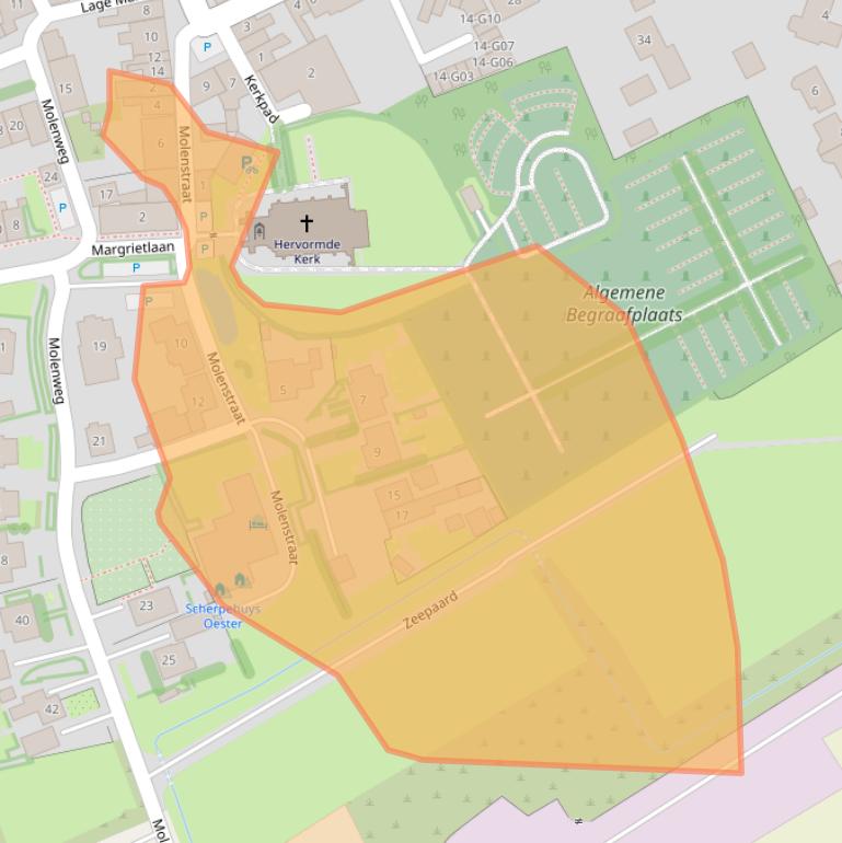 Kaart van postcodegebied 4694BG.