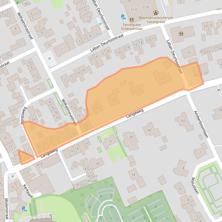 Kaart van postcodegebied 4694BK.