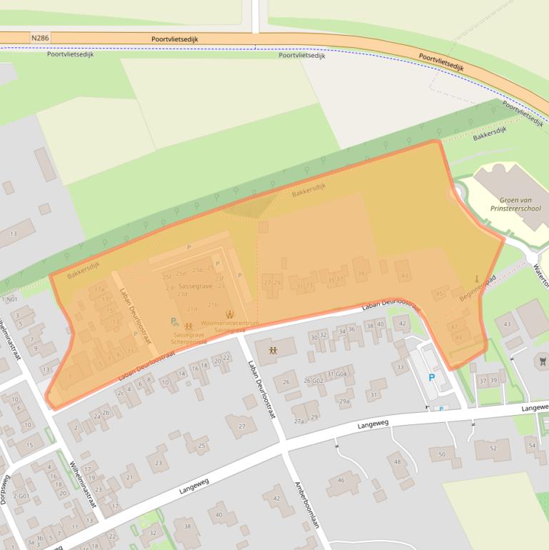 Kaart van postcodegebied 4694BP.