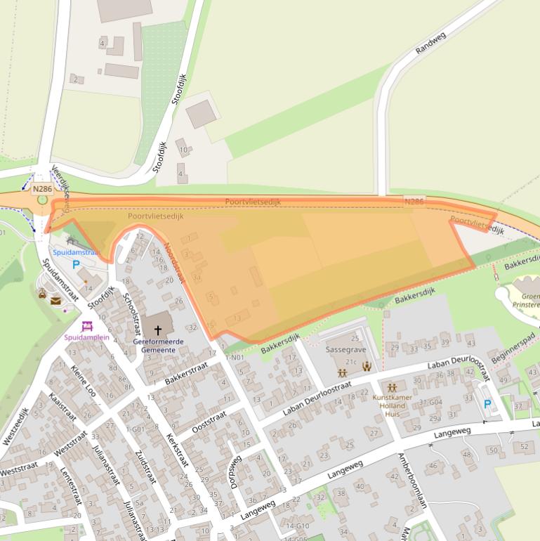 Kaart van postcodegebied 4694CB.