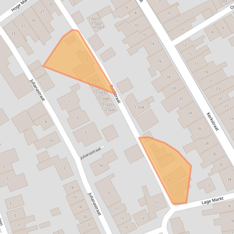 Kaart van postcodegebied 4694CH.