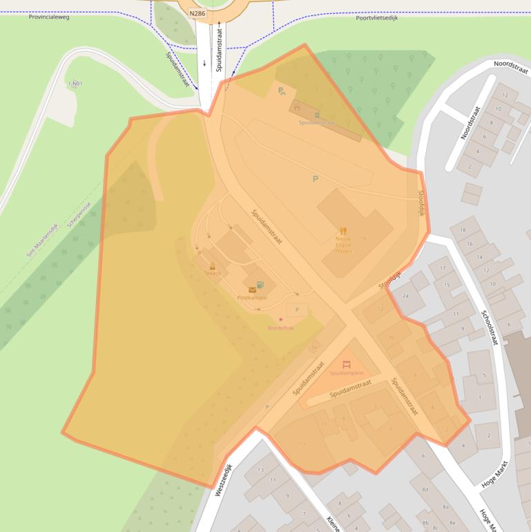 Kaart van postcodegebied 4694CK.