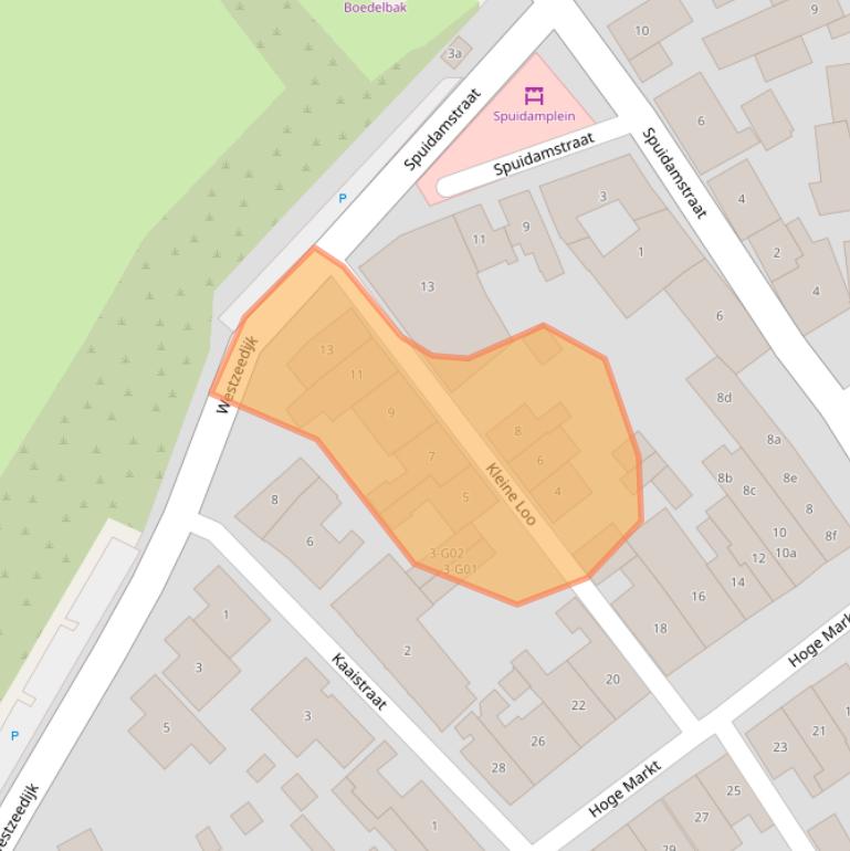 Kaart van postcodegebied 4694CL.