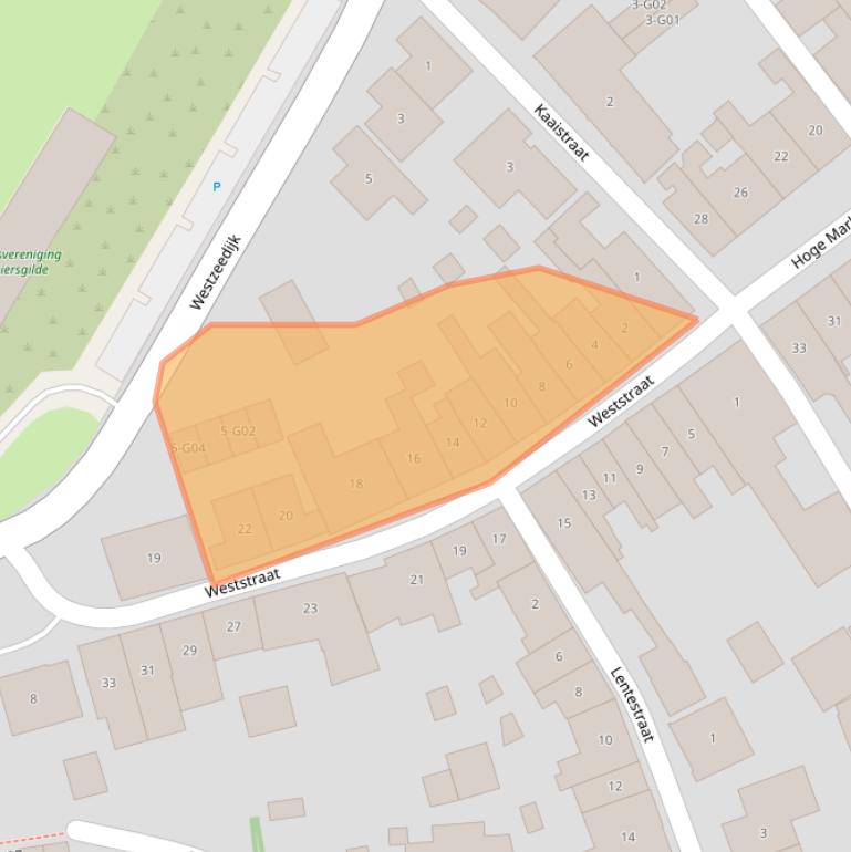 Kaart van postcodegebied 4694CR.