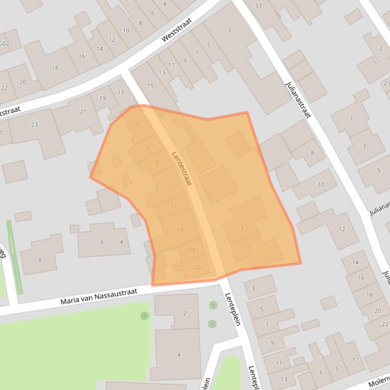 Kaart van postcodegebied 4694CS.