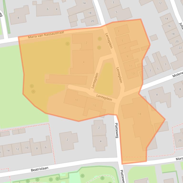 Kaart van postcodegebied 4694CT.